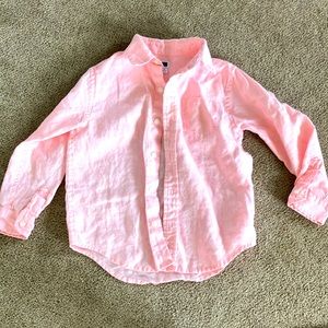 Pink linen Janie and Jack.